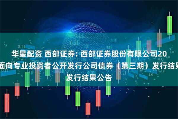 华星配资 西部证券: 西部证券股份有限公司2025年面向专业投资者公开发行公司债券（第三期）发行结果公告