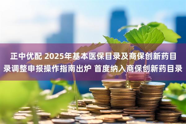 正中优配 2025年基本医保目录及商保创新药目录调整申报操作指南出炉 首度纳入商保创新药目录