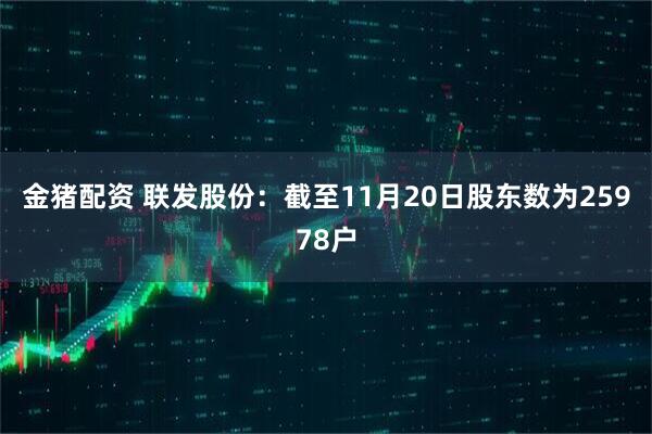 金猪配资 联发股份：截至11月20日股东数为25978户